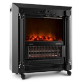 Klarstein Grenoble Elektrischer Kamin Kaminfeuer Kaminofen (1850W, Flammeneffekt, zuschaltbarer Heizlüfter) schwarz 1850W - 1