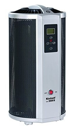 Einhell Wärmewellen Heizung WW 2000 R (2000 Watt, Mica Heizelement, Thermostat, Fernbedienung, Timer, Kippschutz, Abschaltautomatik) -
